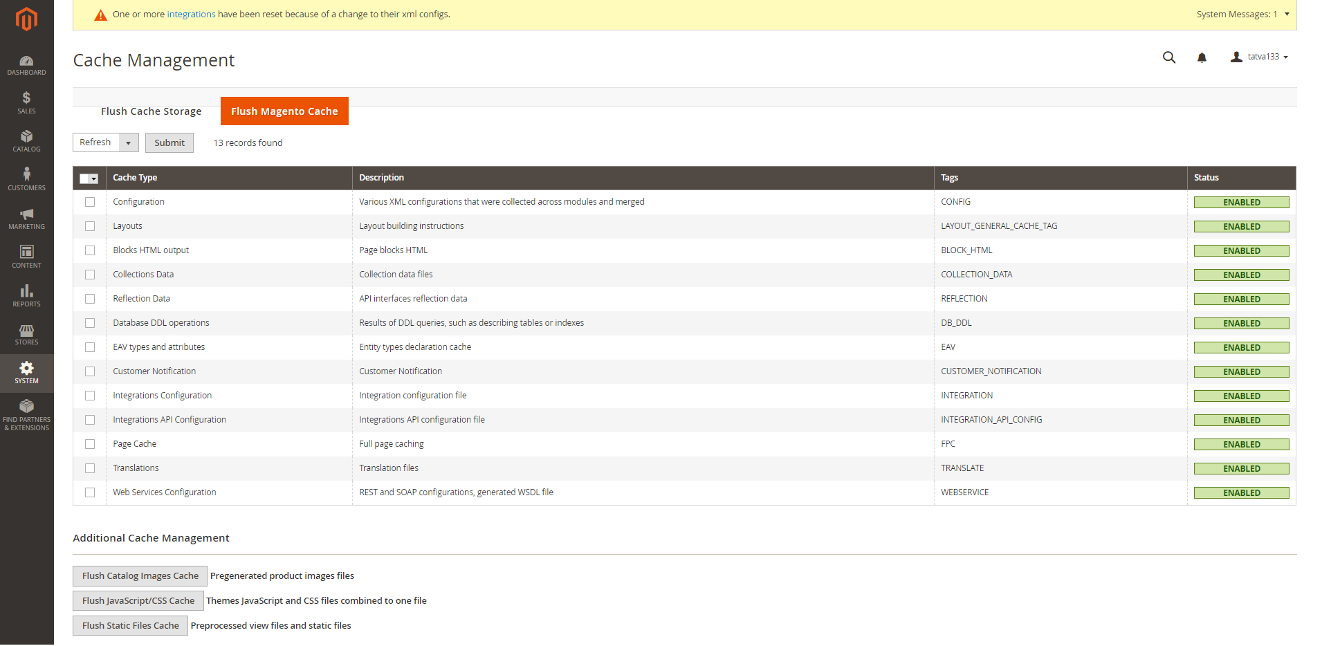 Cache Management