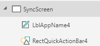 Rename synchronization screen